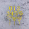 Topper Mini – Numbers – Gold