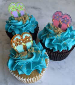 Beach FlipFlops Cupcakes (also vegan)