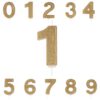 Number Candle Gold