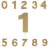 Number Candle – Gold Glitter