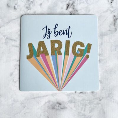 JARIG! Card pastel blue