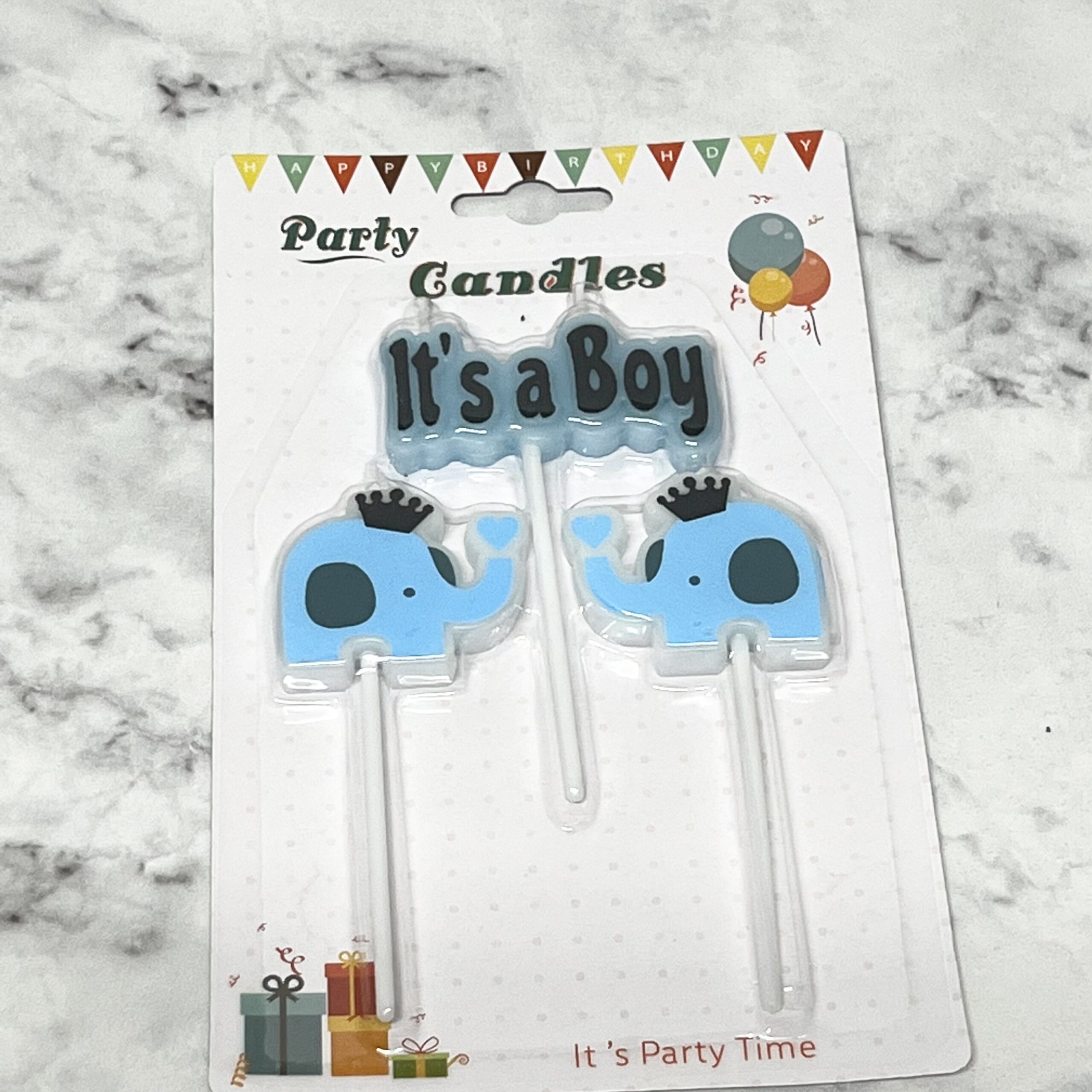 It's a Boy Candle Set