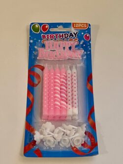 Pink Birthday Candles