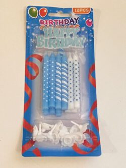 Blue Birthday Candles