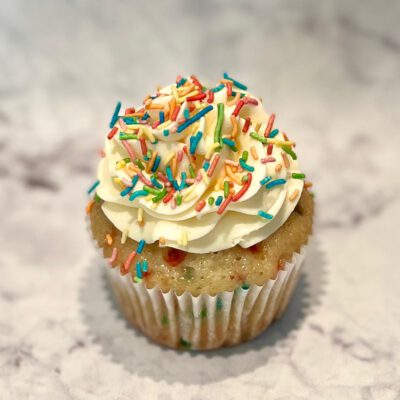 Vanilla Confetti Cupcake