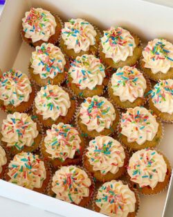 Vanilla Confetti Mini Cupcakes