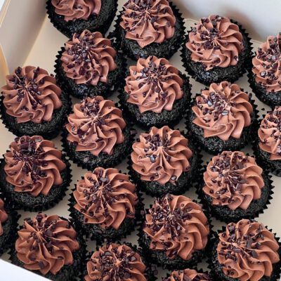 Double Chocolate Mini Cupcakes