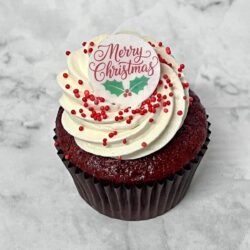 Vegan – Christmas Red Velvet Cupcake