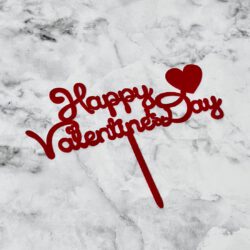 Valentine’s Day cake topper