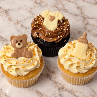 Golden Baby Cupcakes