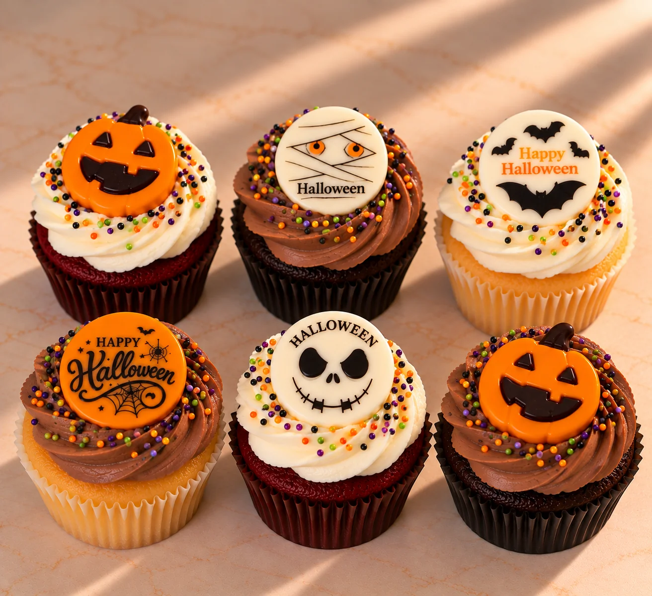 Classic Halloween Cupcakes