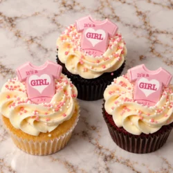 Pink Baby Girl Cupcakes