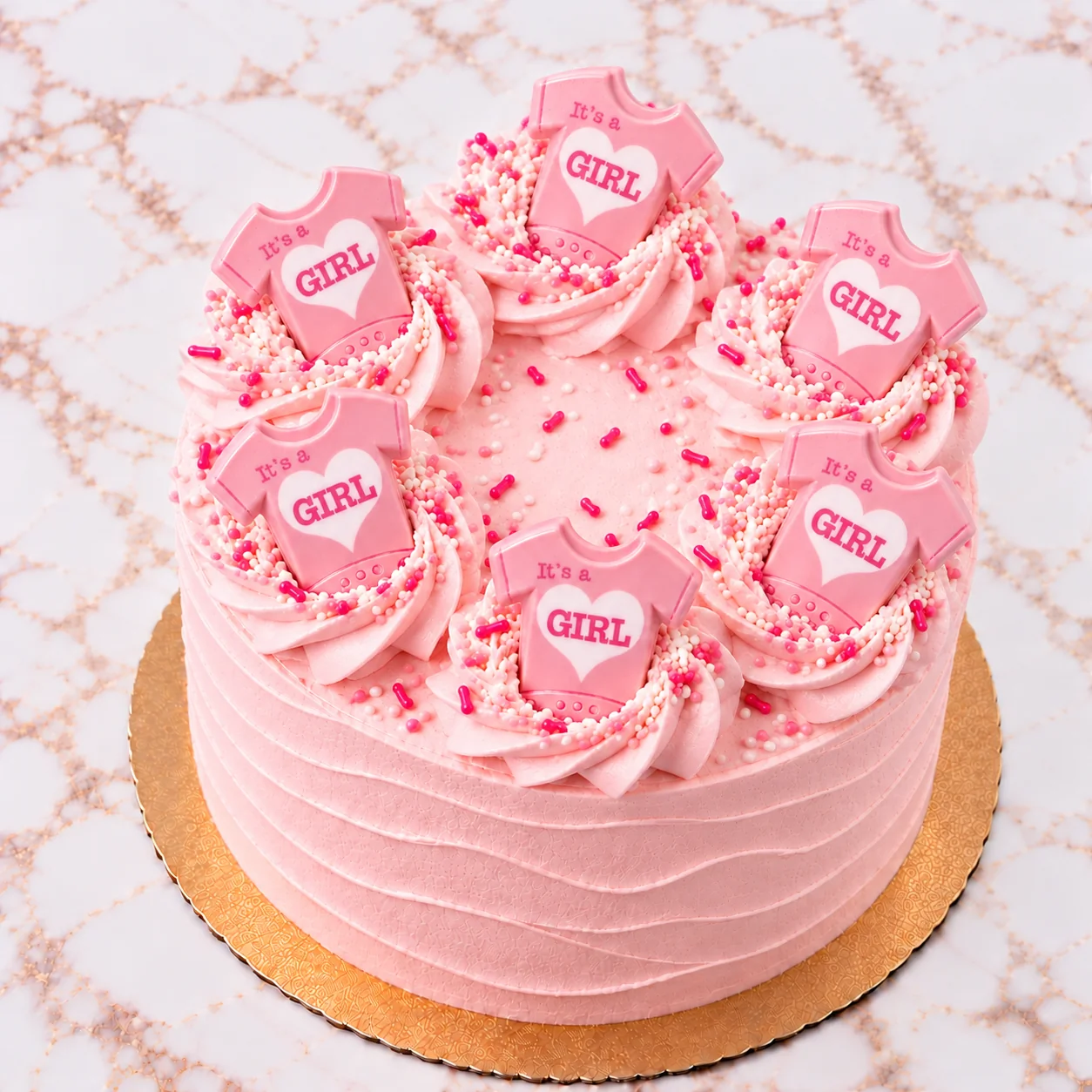 Pink Baby Girl Cake