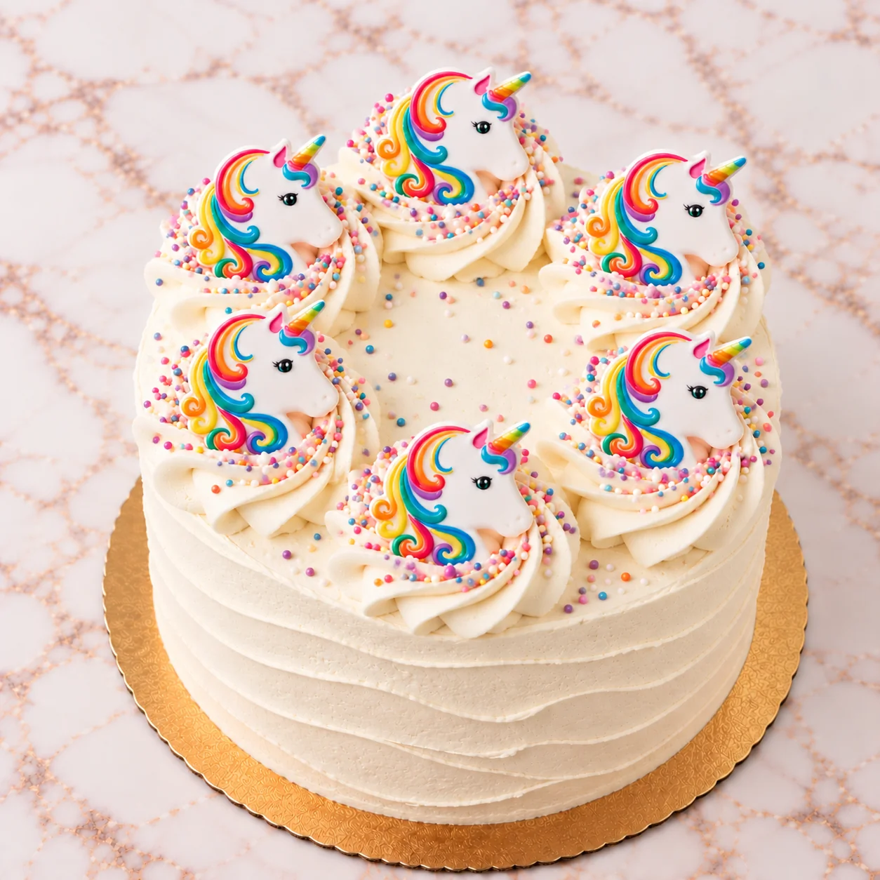 White Unicorn Cake