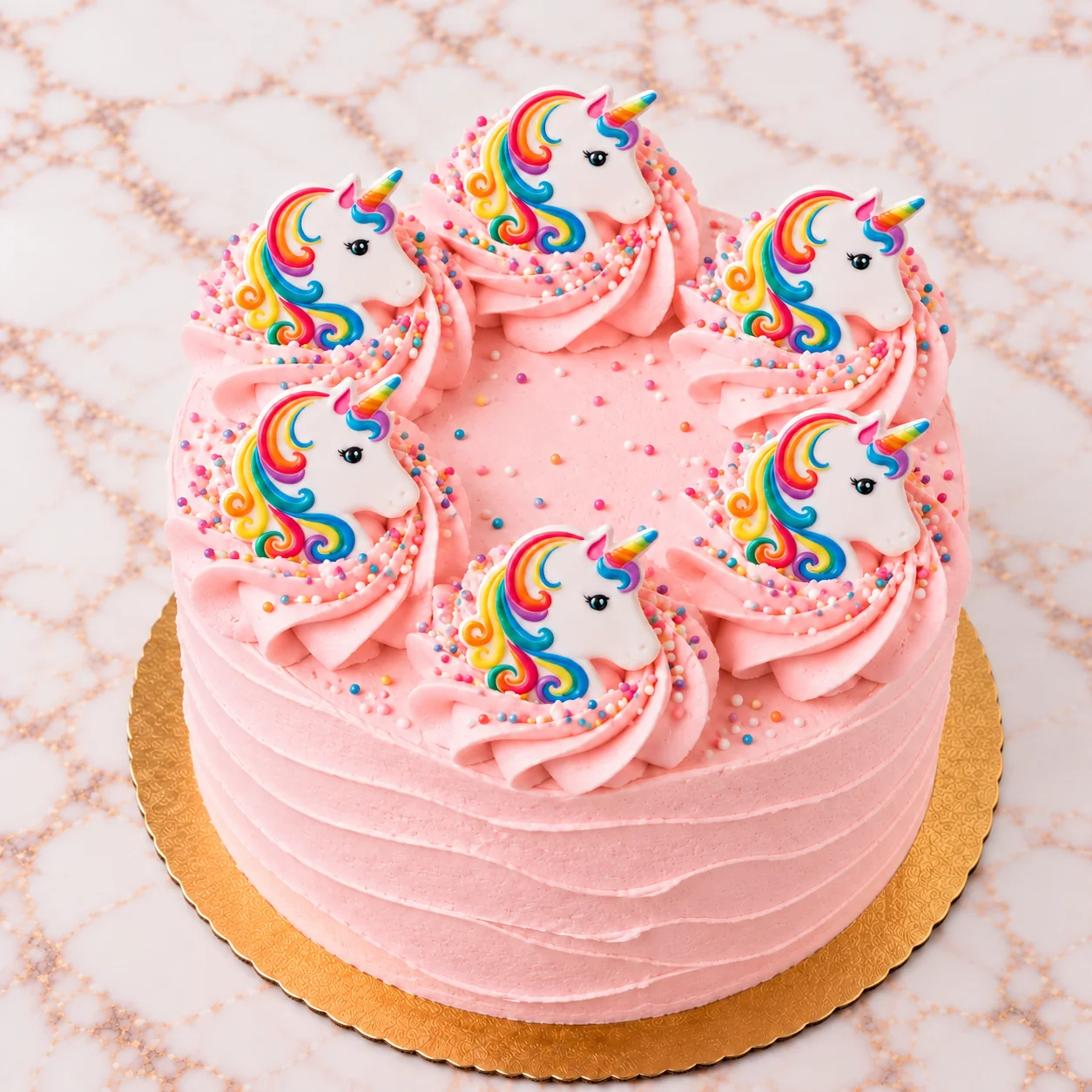 Pink Unicorn Cake