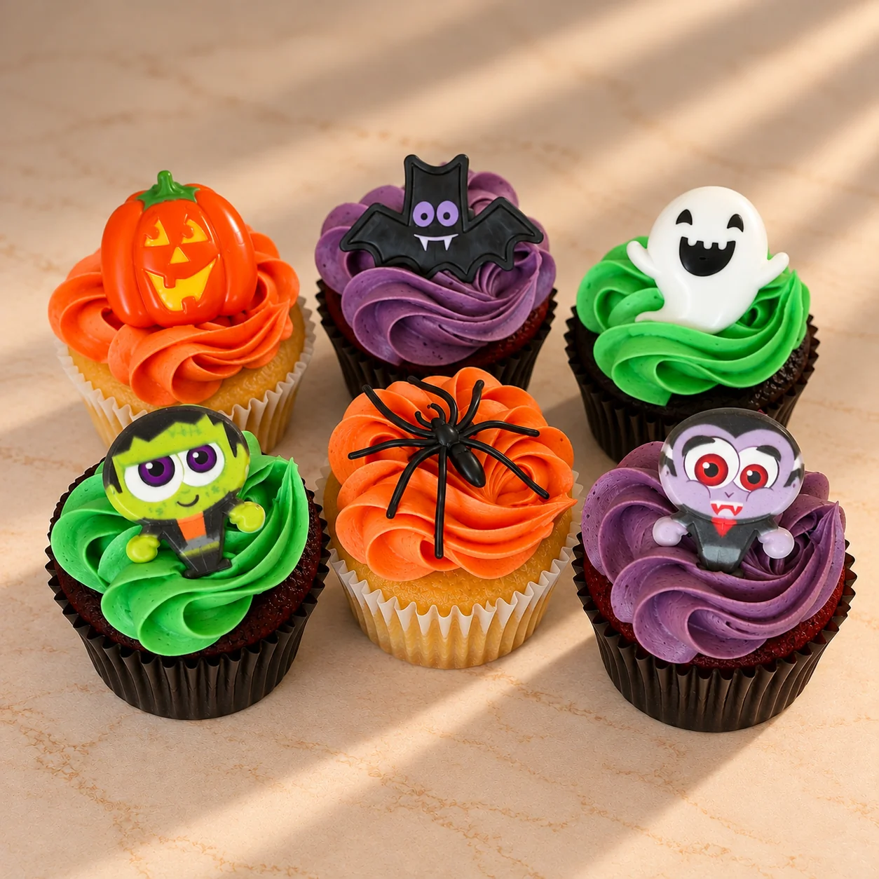 Vegan Cute Halloween Cupcakes