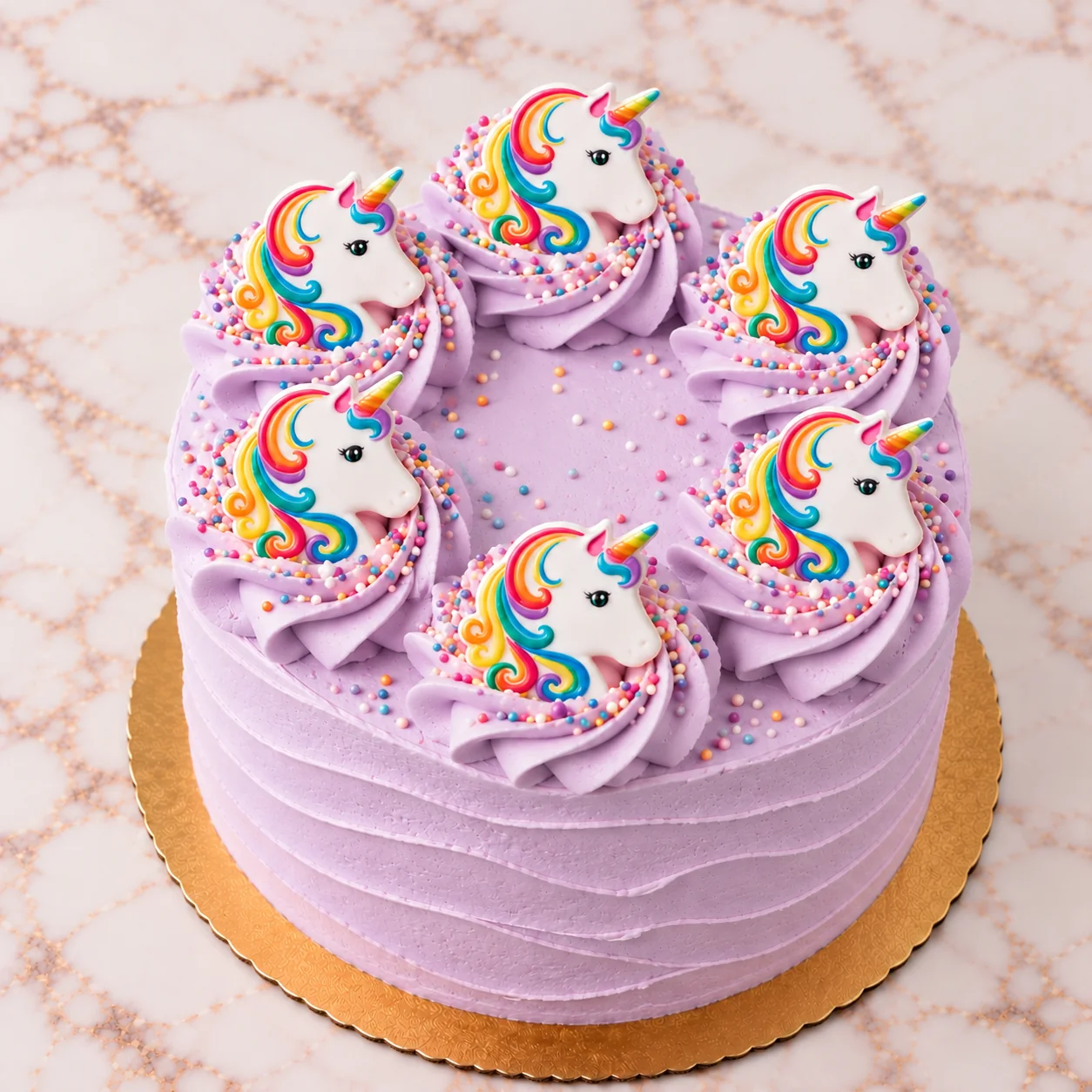Purple Unicorn Cake