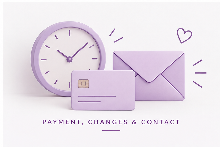 FAQ Payment & Changes